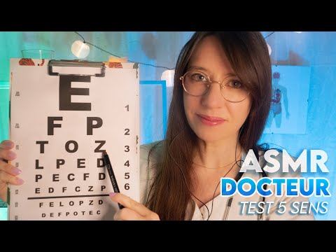 ASMR FR | Roleplay médical 👩🏻‍⚕️ TEST des 5 sens