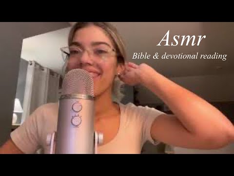 Ambers ASMR: ••Bible reading + devotional reading••(light mic touching/ tapping) soft spoken!! ❤️✨