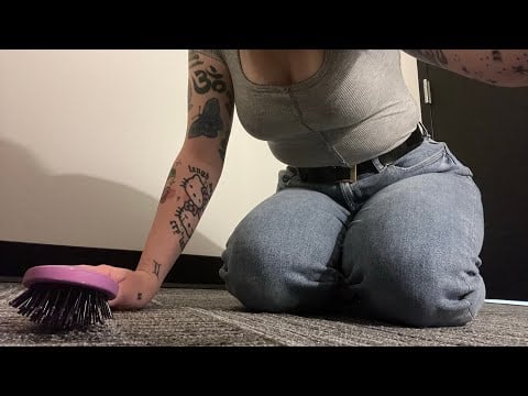 lofi asmr // carpet scratching & brushing 😍