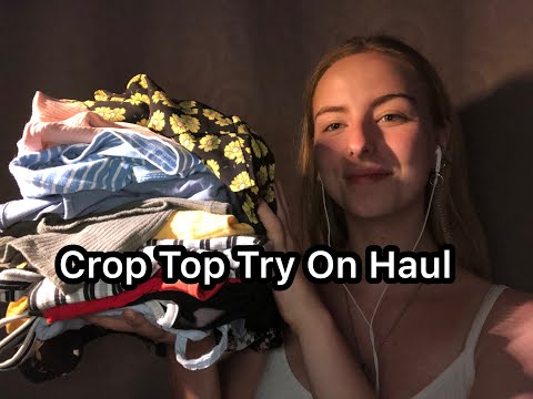 ASMR| Crop tops try on haul | Custom Video