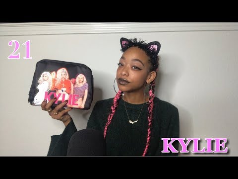 ASMR | Kylie Cosmetics 21 Birthday Collection | Lipstick Swatches |  (Tapping + Mouth Sounds)