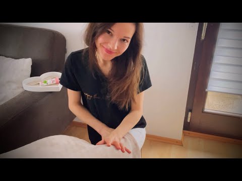 ASMR Full Body Feet Massage POV, Realistic Chiropractic Adjustment Doctor Roleplay (english/german)