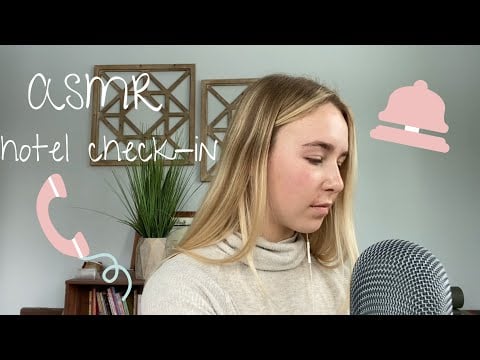 ASMR | HOTEL CHECK-IN ROLEPLAY (SOFT-SPOKEN~TYPING SOUNDS~WRITING SOUNDS)