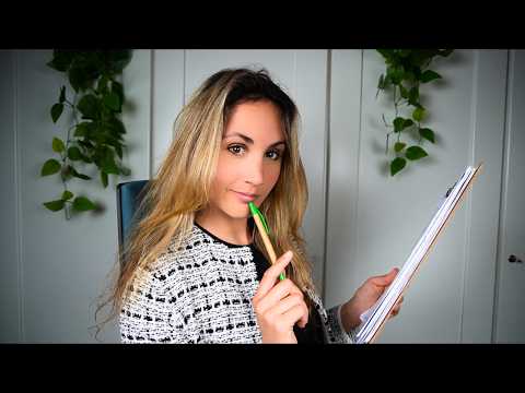 Ti faccio delle domande molto intime ✍️ | ASMR ITA | Therapist  Roleplay ✧ soft spoken