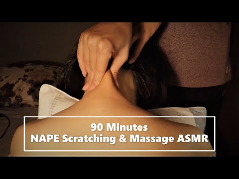 90 Minutes Compilation of Nape Scratching & Massage | ASMR Reiki Hand Movements