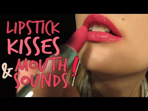 ASMR 💋 LIPSTICK APPLICATION | MOUTH SOUNDS | KISSES