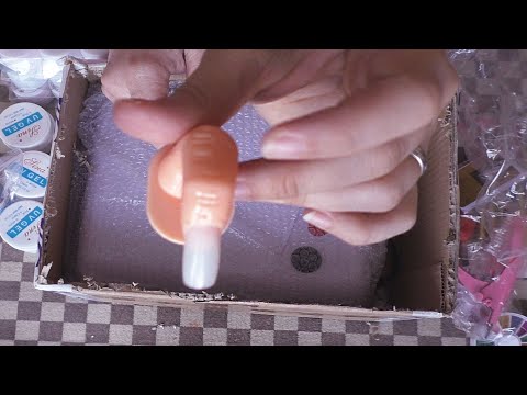 АСМР Распаковка посылки из Китая Набор для маникюра ОБЗОР (Шёпот для сна) ASMR ARMS unboxing Whisper