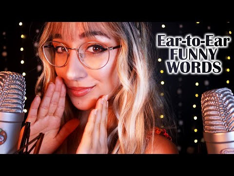 ASMR | Ear-to-Ear Whispers: Funny Words in Your Ears 🙈