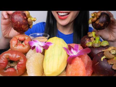 FRESH FRUITS (ASMR EATING SOUNDS) NO TALKING | SAS-ASMR