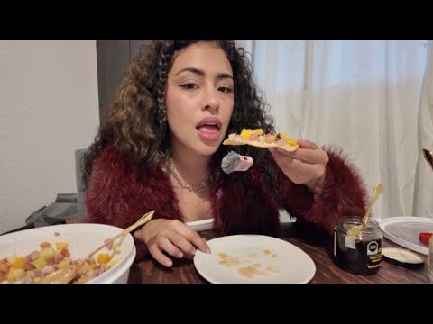ASMR COMIENDO TODTADAS DE CEVICHE 