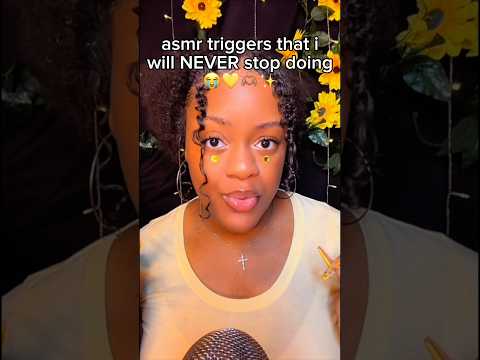 asmr triggers that i will NEVER stop doing 💛🫶🏽✨ #asmr #shorts