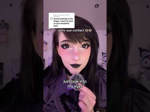 do NOT look away... can you do it? 👁️👁️ #asmr #eyecontact #asmrtingles #asmrshorts
