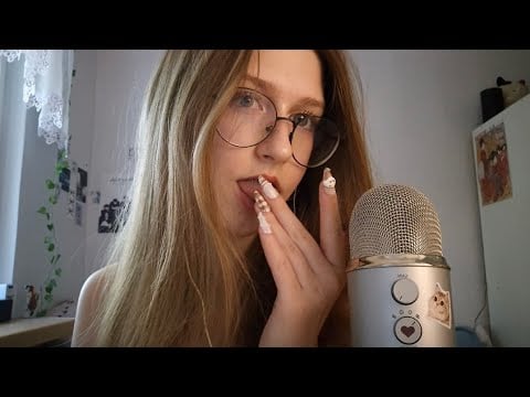 100% SENSITIVITY Spit Painting & Mouth Sounds for BEST tingles🤍🪽