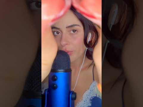 Massaging your earlobes👂🙉🤗✨ #asmr #relax #visualtingle #mouthwhisper #tingles #asmrvideo
