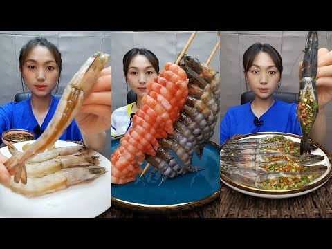 🦐🎧 Whisper ASMR Seafood Eating  속삭임 ASMR 해산물 먹방  ささやきASMRシーフードモッパン  耳语ASMR海鲜吃播