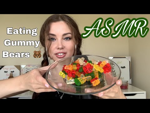 ASMR | EATING POPULAR FOODS FOR ASMR | GUMMY BEARS