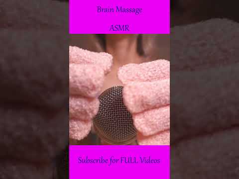 ASMR Brain Massage ❤️ Mic Scratching with Exfoliating Gloves ❤️ #asmr  #shorts