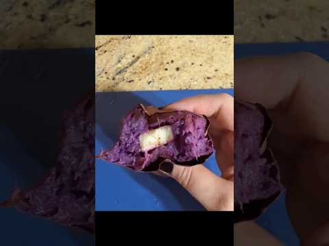 Trying Courtney Cook’s VIRAL ​⁠sweet potato and cheese #food #viral #sweetpotato #cheese #trending