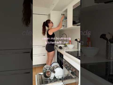 ew why was the stove so dirty #asmr #cleaning #motivation