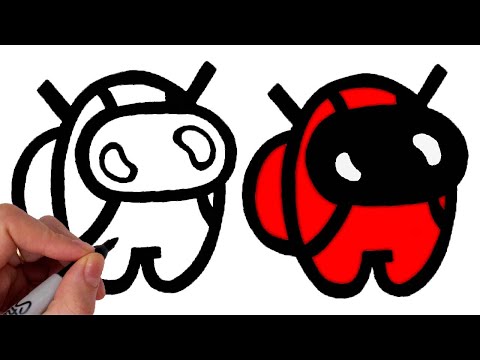 Comment Dessiner Un Personnage AMONG US En DEADPOOL Mignon Kawaii