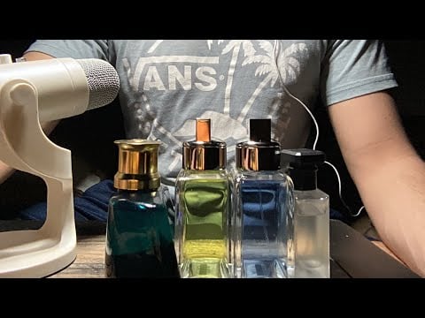 ASMR| Cologne Bottle Tapping and Scratching