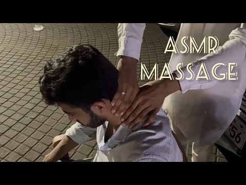 Must watch Amazing roadside head massage and neck cracking 👌 by local barber💆‍♂️