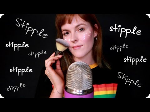 ASMR Stippling You to Sleep (Slow, Fast, Mixed) ♥️ BLUE YETI PRO