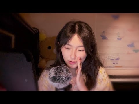 ASMR 🐸✨ clicky inaudible whispers reading to you