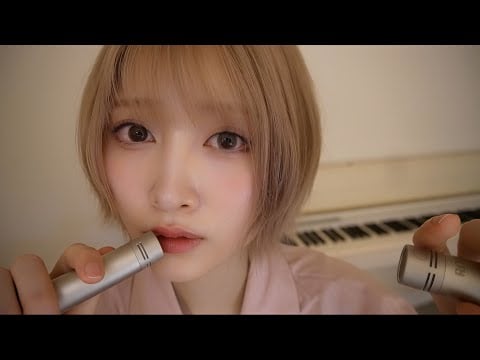 【ASMR】マイクにゼロ距離の理解不可能な囁き & 飴舐め🍬 【マウスサウンド】【Inaudible Whisper】