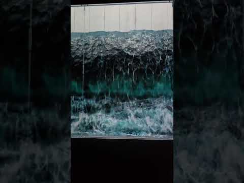 Crashing Waves #asmr #sound #waves #ocean #crash #calm #audio #art  #beautiful #museum #meditation