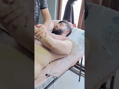 The most relaxing techniques for the chest, arms, and abdomen #satisfying #relaxing #asmr #shorts