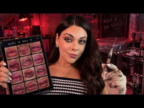ASMR: Fazendo Seu Preenchimento Labial Clandestino🫦🤢 