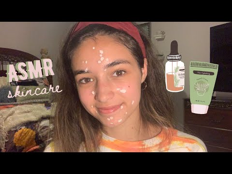 ASMR Sleepy Skincare Routine/ Whispered Get Unready With Me