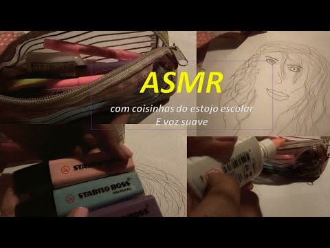 ASMR VOZ SUAVE falando com os inscritos e mostrando coisinhas, estojos, sh sh sh, ts ts ts, tuc tuc
