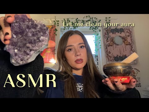 ASMR lofi energy cleansing and crystal healing ❤️‍🩹