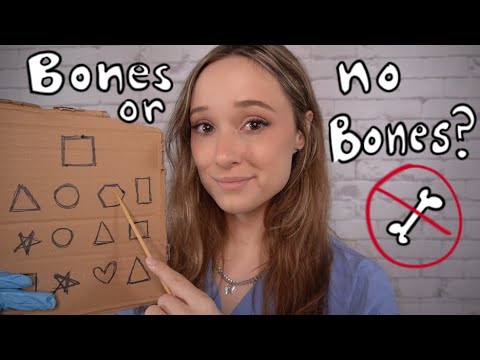 ASMR Unpredictable Cranial Nerve Exam, Do You Have Bones or No Bones? 🦴🤔❓