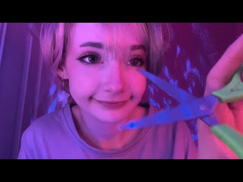 yapping while scissors go snippy (i forget about the scissors after 10 minutes tho) asmr rambling