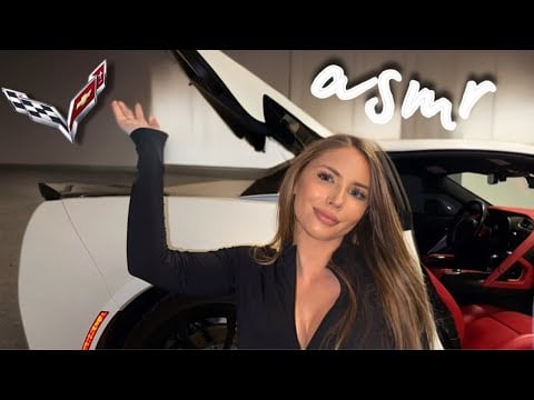 ASMR Tapping Inside My Car + Car Essentials 🤍🏁🛞