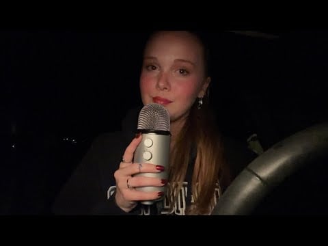 asmr smoking and life updates/rambles (late night car chat)