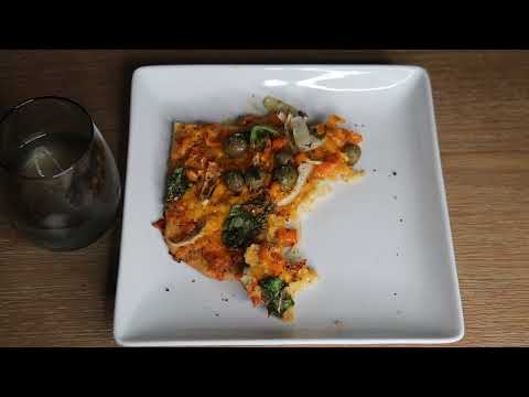 HOMEMADE FLATBREAD PIZZA ASMR EATING SOUNDS