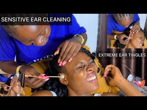 Extreme Ear Tingles: Sensitive Ear Cleaning, Oiling, Licking & Eating ASMR, Fast Ear Massage