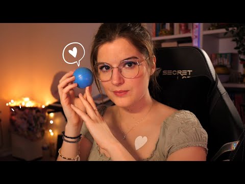 ASMR | Toi + tapping sur la balle bleue = dodo à 100% 🌙