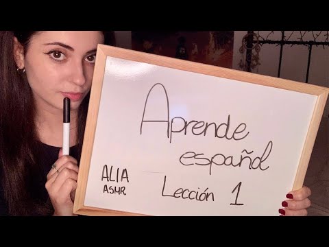 ASMR roleplay profesora de español | Lección 1 | ASMR en español