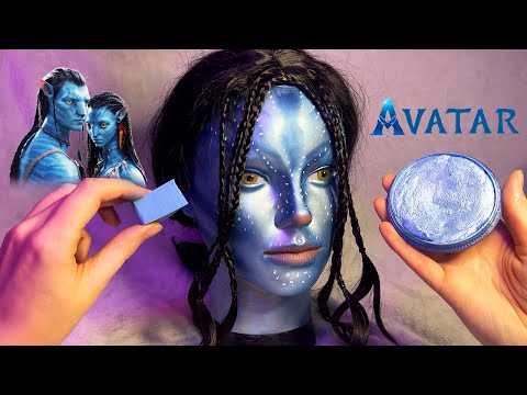 ASMR Avatar Makeup on Mannequin (Whispered)