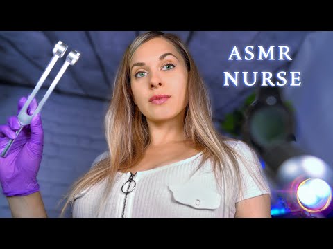 [ASMR] Bedside Nurse EAR cleaning and exam, Hearing test, ROLEPLAY & Personal Attention for Sleep