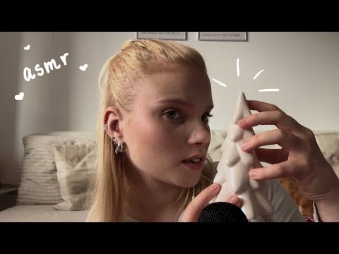 ASMR gum chewing & gentle tapping 🌷