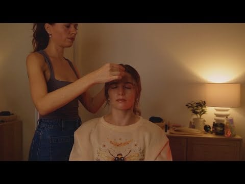 deep aura cleanse on my friend Bonnie 🌸 asmr reiki & personal attention