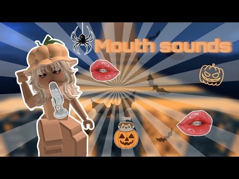 Sticky mouth sounds ~ playing Halloween obby👻🎃🕷️