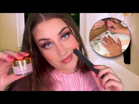 ASMR deutsch große Schwester macht deine Nägel 💅 Nail Treatment & Nail Care | Real Person Roleplay