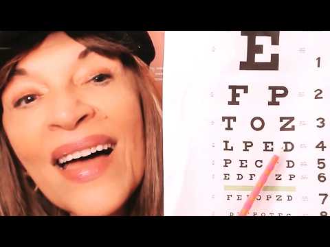 LIMPIEZA DE PESTAÑAS Y REVISION DE LA VISTA👀ASMR ROLEPLAY OFTALMOLOGA👩‍⚕️